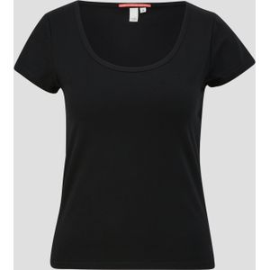 T-shirt met boothals