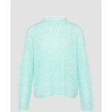 Gebreide Trui - Tweekleurig - Luxe Alpacamix - Opstaande Kraag - Lange Mouwen