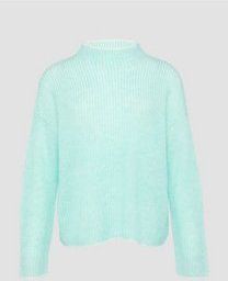 Gebreide Trui - Tweekleurig - Luxe Alpacamix - Opstaande Kraag - Lange Mouwen