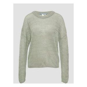 QS - Trui - Pastelgroen - Gebreide Truien