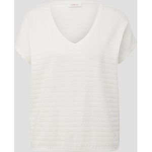 T-shirt met oversized schouders