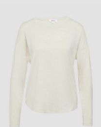 s.Oliver - Shirt - Beige - Lange Mouw - Losse Pasvorm