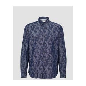 Overhemd - Regular Fit - Katoen - All-over Patroon - Lange Mouw