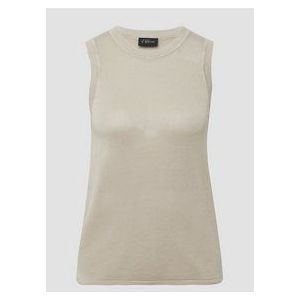 s.Oliver BLACK LABEL - Fijngebreide Top - Zwart - Viscose