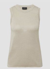 s.Oliver BLACK LABEL - Fijngebreide Top - Zwart - Viscose