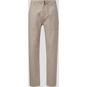 Leinen-Mix-Chino im Relaxed Fit mit Tapered Leg