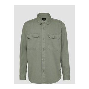 QS - T-shirt - Groen - Sergé Délavé