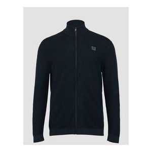 s.Oliver - 5978 - Gebreid Vest - Met Logo-patch