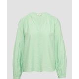 Blouse - Viscoseblend - Met Fijne Rimpels - Lange Mouwen - All-over Print