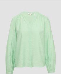 Blouse - Viscoseblend - Met Fijne Rimpels - Lange Mouwen - All-over Print