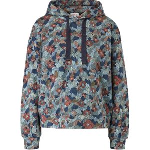 Sweater met capuchon en print all-over