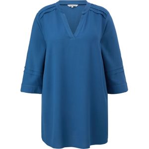 Viscose blouse met gebiesde plooitjes