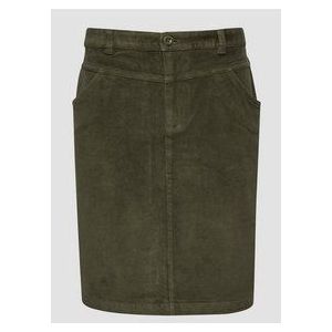 Kokerrok - Effen - Corduroy - Knielengte - Normale Pasvorm