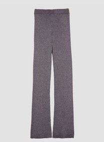 Leggings - Plum - Met Gemetalliseerde Vezels - Regular Fit