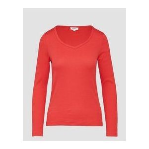 s.Oliver - T-shirt - Coquelicot - Lange Mouwen - Jersey