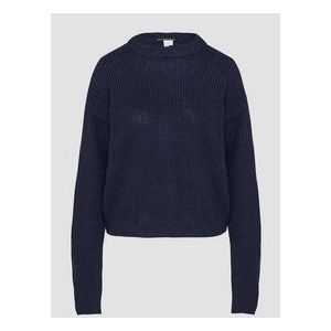 QS - Pull Court - Tricot - Bleu Profond - Manches Raglan