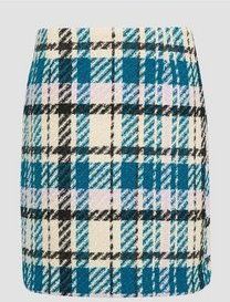 Rok - Geruite - Halflang - Normale Pasvorm - Onderrokken