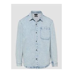 Overhemd - Denim - Effen - Lange Mouw - Regular Fit