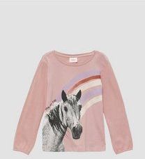 T-shirt - Lange Mouwen - 100% Katoen - Fotoprint - Losse Pasvorm