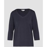 s.Oliver - Regular Fit - Shirt - Effen - Katoen-Elastaan Mix