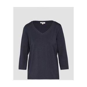 s.Oliver - Regular Fit - Shirt - Effen - Katoen-Elastaan Mix