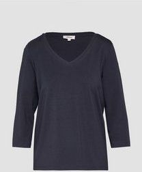 s.Oliver - Regular Fit - Shirt - Effen - Katoen-Elastaan Mix