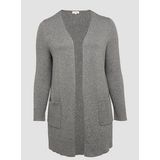 Vest - Lange - Regular-fit - Katoenmix - Met Steekpatroon en Opgestikte Zakken