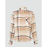 s.Oliver - Blouse - Beige / Crème / Oranje / Zwart - Klassieke Blouse - Lange Mouw