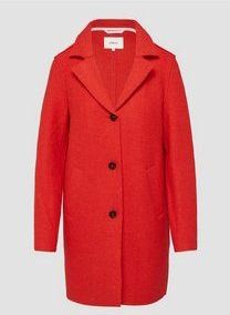 s.Oliver - Korte Jas - Rood - Wolmix - Ongevoerd