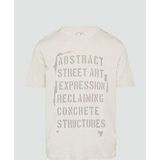 QS - Shirt - Grijs - Kwartmouw - Ronde Hals - Losse Pasvorm