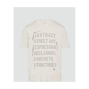 QS - Shirt - Grijs - Kwartmouw - Ronde Hals - Losse Pasvorm