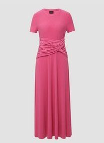 Jurk - Maxi-jurk - Getailleerd Silhouet - Korte Mouwen - Ronde Halslijn