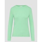 Shirt - Effen - Aansluitende Pasvorm - Lange Mouw - Ronde Hals