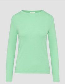 Shirt - Effen - Aansluitende Pasvorm - Lange Mouw - Ronde Hals