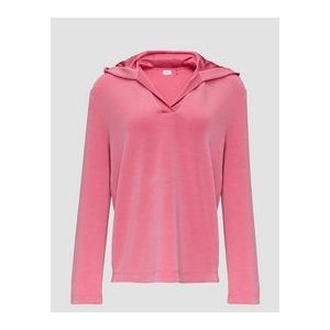 Longsleeve - Mélange - Jersey - Gevoerde Capuchon - Losse Pasvorm