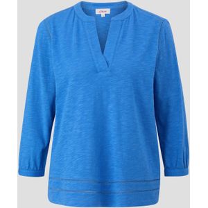 Blouse met 3/4-mouwen van viscose met stretch