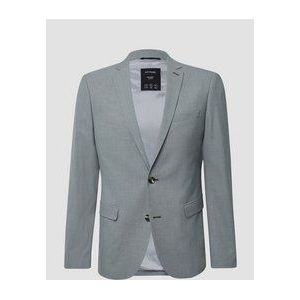 Blazer - Mélange - Slim Fit - Gedeeltelijk Gevoerd