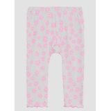 Legging - Bloemenprint - Enkellang - Slim-fit - Rekbare Katoenen Jersey