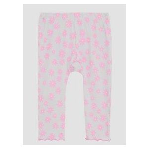 Legging - Bloemenprint - Enkellang - Slim-fit - Rekbare Katoenen Jersey