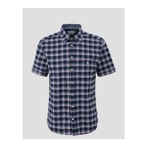 Overhemd - Geruit - Heren - Katoen - Korte Mouwen - Normale Pasvorm - Kent-kraag