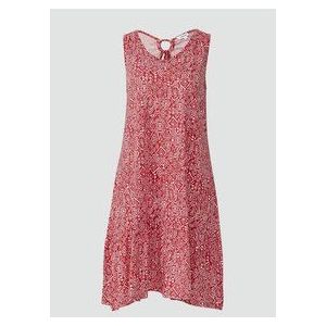 Jurk - Jersey - V-Ausschnitt - All-over-Muster - Uitgestrekte Zoom