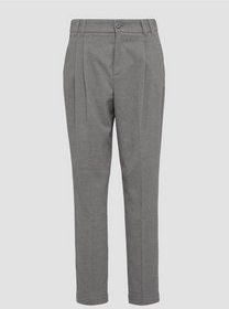 Broek - Keperstofbroek - Hoge Taille - Normale Pasvorm - Capri broeken