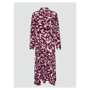 Blousejurk - Knoopsluiting - Viscose - Polokraag - Lange Mouw