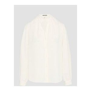 Blouse - Effen - Klassieke Blouse - Lange Mouw - Normale Pasvorm