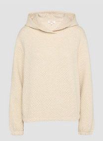 s.Oliver - Sweatshirt - Ivoor - Capuchon - Losse Pasvorm