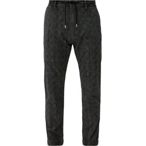 Relaxed: jogger pants met motief all-over