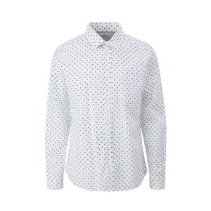 S.Oliver Slim Fit Overhemd met All Over Print Wit