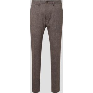 Slim: jogger pants van jersey in een tweed-look