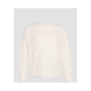 s.Oliver BLACK LABEL - Gebreide Trui - Katoenmix - Ronde Hals - Lange Mouwen