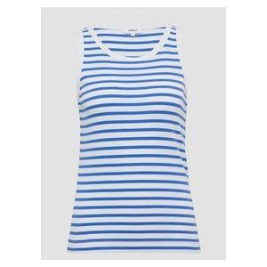 Top - Haltertop - Gestreept - Jersey - Mouwloos